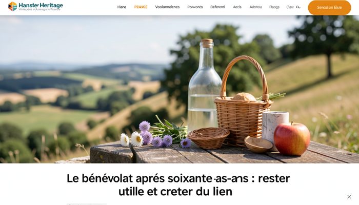 Deux retraités en gilets de bénévoles replient des chaises après une fête de village.