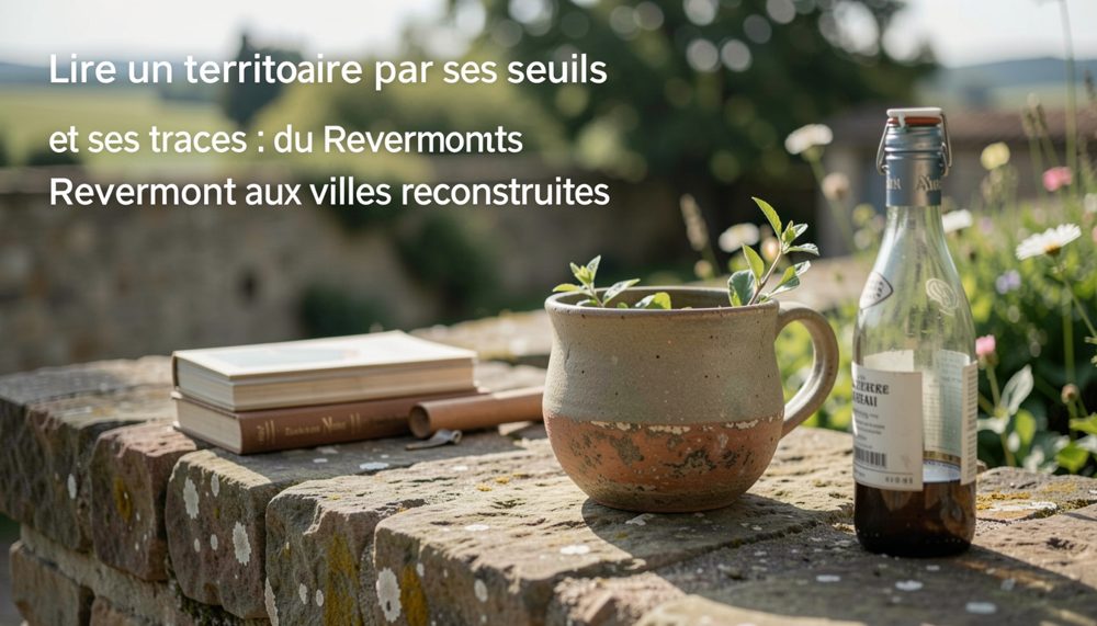 Rue étroite d'un quartier ancien avec un seuil de porte usé en pierre et des façades recrépies.